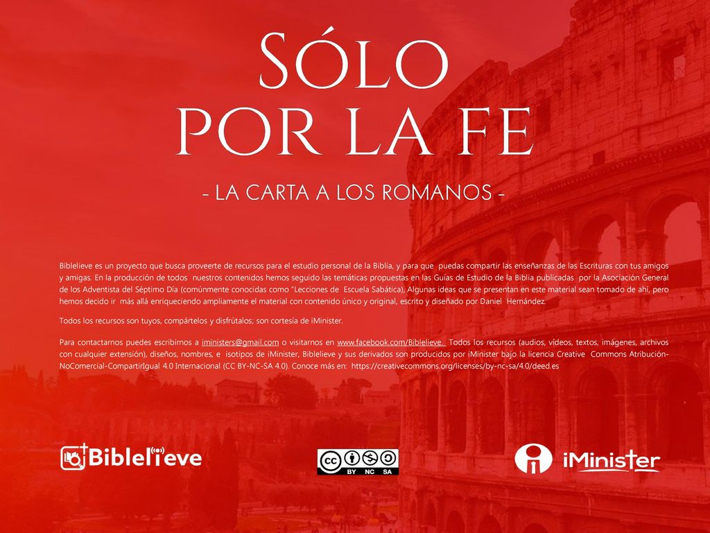 Biblelieve es un proyecto que busca proveerte de recursos para el estudio personal de la Biblia, y para que puedas compartir las enseñanzas de las Escrituras con tus amigos y amigas. En la producción de todos nuestros contenidos hemos seguido las temáticas propuestas en las Guías de Estudio de la Biblia publicadas por la Asociación General de los Adventista del Séptimo Día (comúnmente conocidas como Lecciones de Escuela Sabática), Algunas ideas que se presentan en este material sean tomado de ahí, pero hemos decido ir más allá enriqueciendo ampliamente el material con contenido único y original, escrito y diseñado por Daniel Hernández.