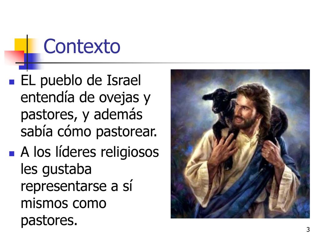 Contexto EL pueblo de Israel entendía de ovejas y pastores, y además sabía cómo pastorear.