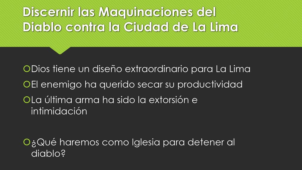 Discernir las Maquinaciones del Diablo contra la Ciudad de La Lima