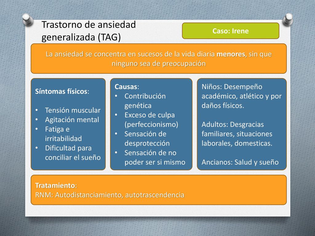 Trastorno de ansiedad generalizada (TAG)