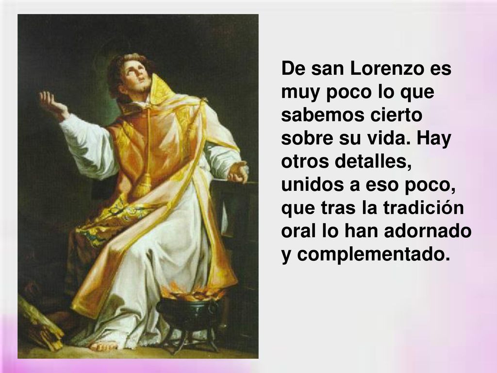 San Lorenzo Diacono Y Martir Ppt Descargar