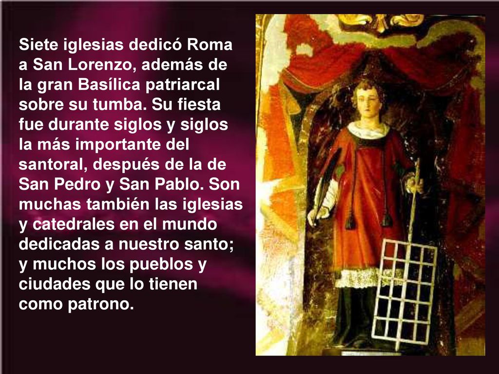 San Lorenzo Diacono Y Martir Ppt Descargar