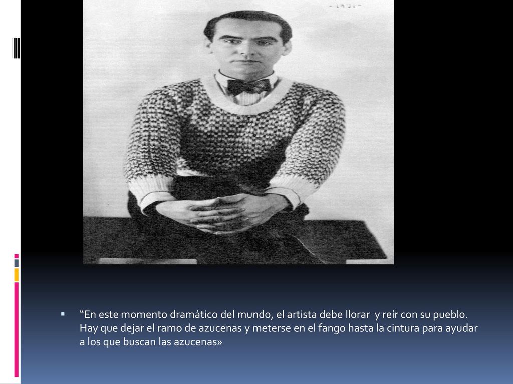 En este momento dramático del mundo, el artista debe llorar y reír con su pueblo.