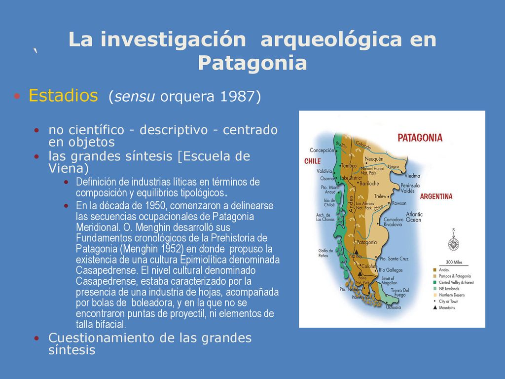 La investigación arqueológica en Patagonia