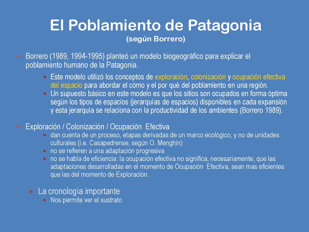 El Poblamiento de Patagonia