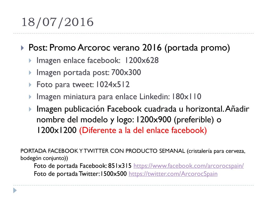 18/07/2016 Post: Promo Arcoroc verano 2016 (portada promo)