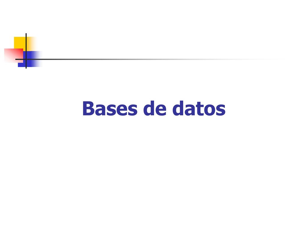 Bases de datos