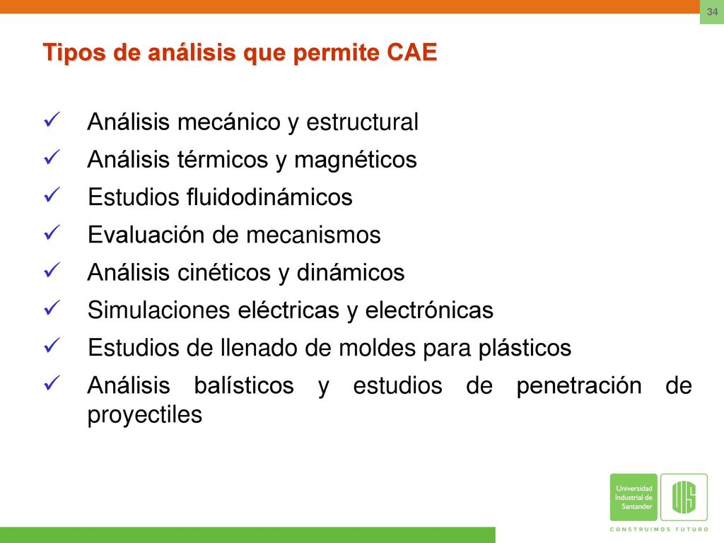 Tipos de análisis que permite CAE