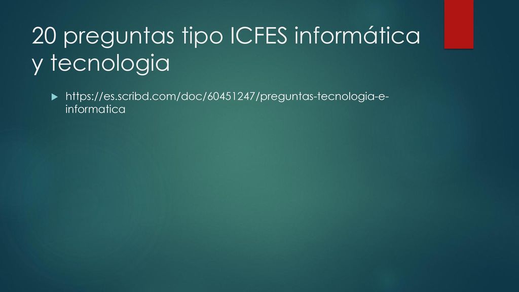 20 preguntas tipo ICFES informática y tecnologia