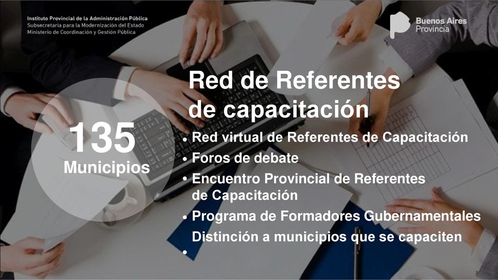 135 Red de Referentes de capacitación Municipios