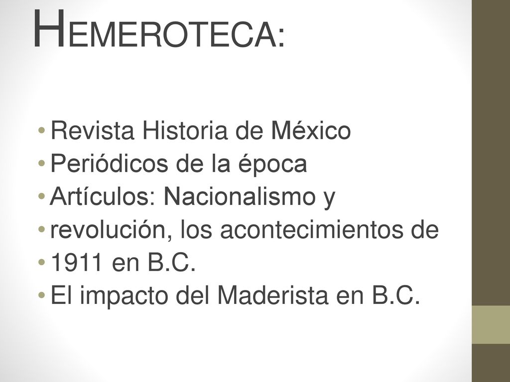 HEMEROTECA: Revista Historia de México Periódicos de la época