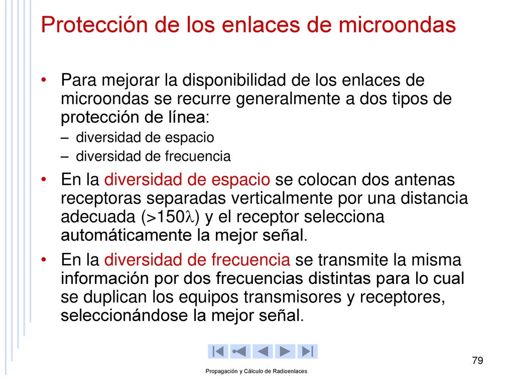 Protección de los enlaces de microondas