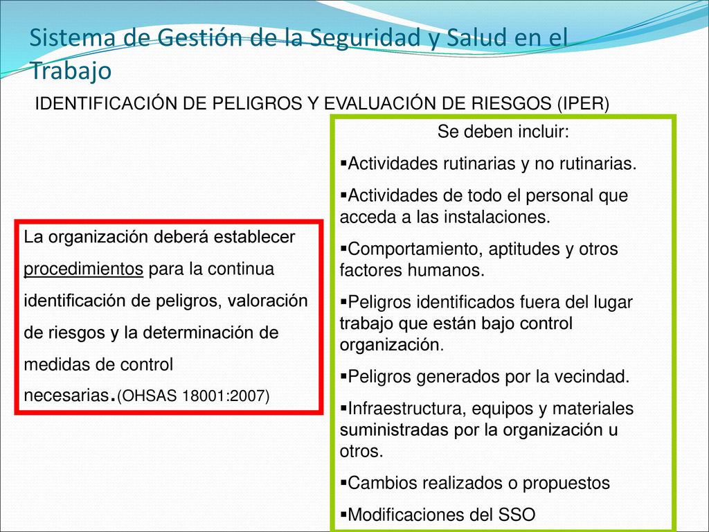 Sistema de Gestión de la Seguridad y Salud en el Trabajo