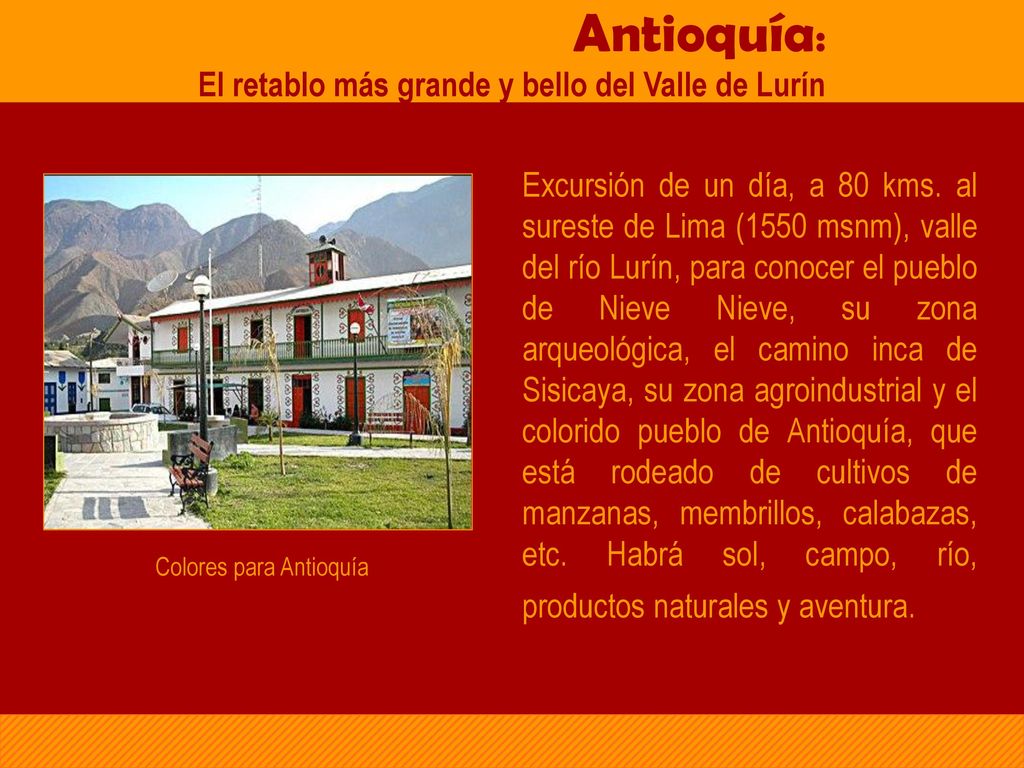 Antioquía: El retablo más grande y bello del Valle de Lurín