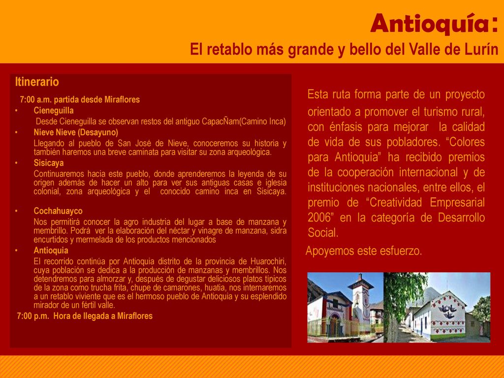 Antioquía: El retablo más grande y bello del Valle de Lurín