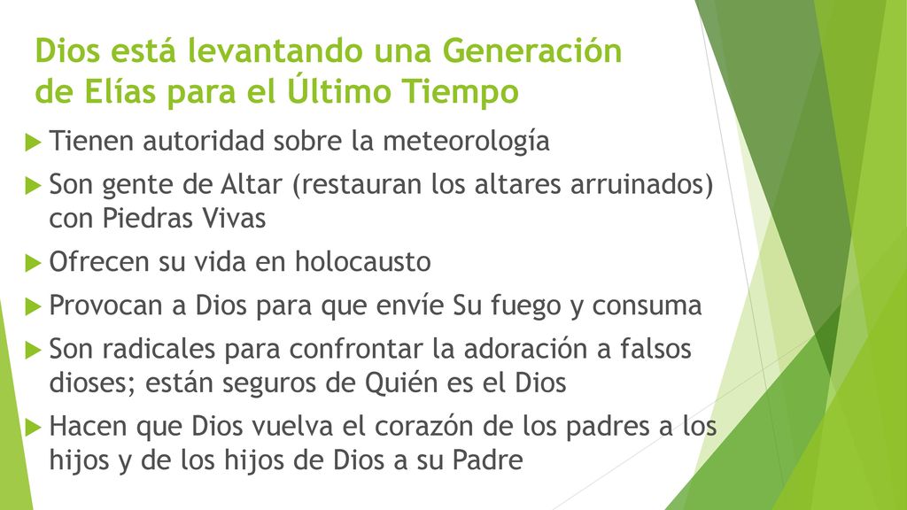 Dios está levantando una Generación de Elías para el Último Tiempo