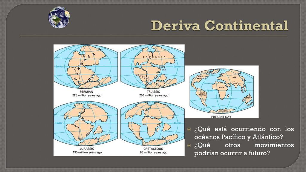 Deriva Continental ¿Qué está ocurriendo con los océanos Pacífico y Atlántico.