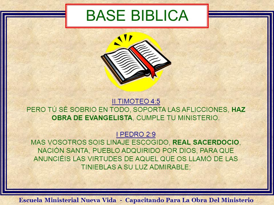 BASE BIBLICA II TIMOTEO 4:5