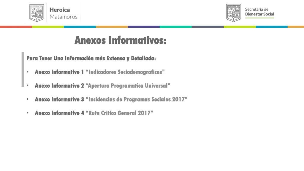 Anexos Informativos: Para Tener Una Información más Extensa y Detallada: Anexo Informativo 1 Indicadores Sociodemograficos