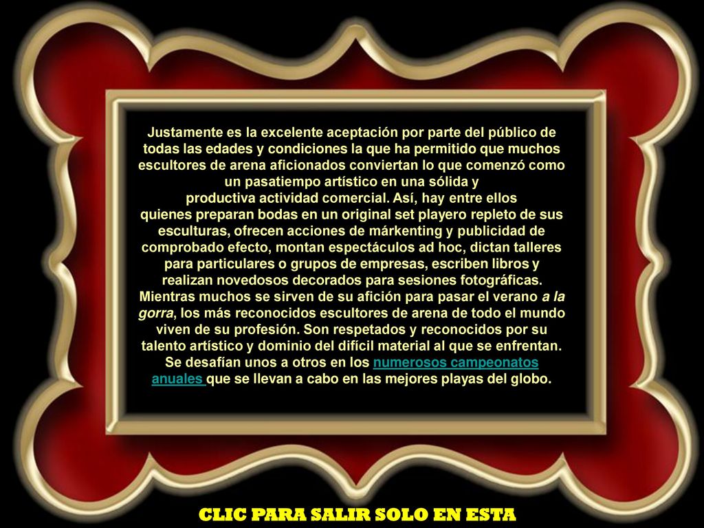 anuales que se llevan a cabo en las mejores playas del globo.