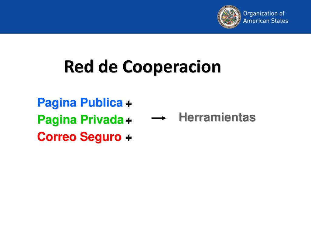 Red de Cooperacion Pagina Publica + Herramientas + Correo Seguro +