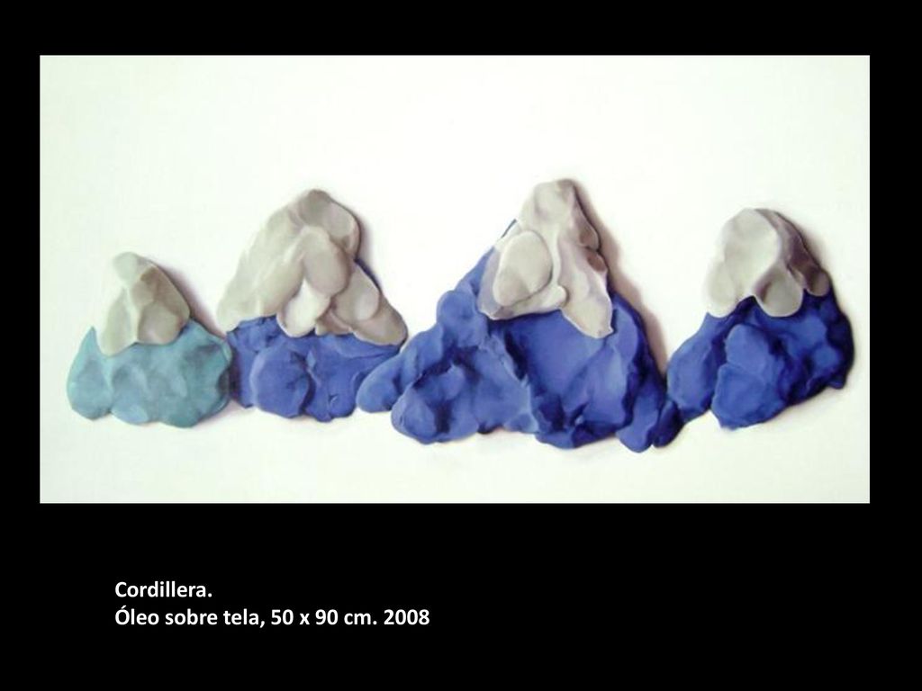 Cordillera. Óleo sobre tela, 50 x 90 cm. 2008