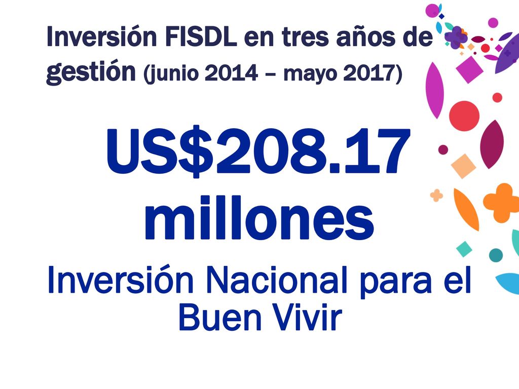 Inversión FISDL en tres años de gestión (junio 2014 – mayo 2017)