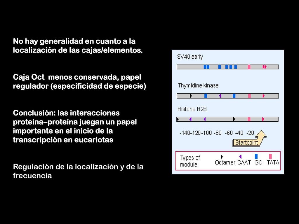 No hay generalidad en cuanto a la localización de las cajas/elementos.