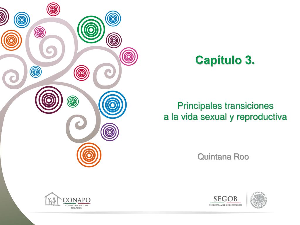 Principales transiciones a la vida sexual y reproductiva