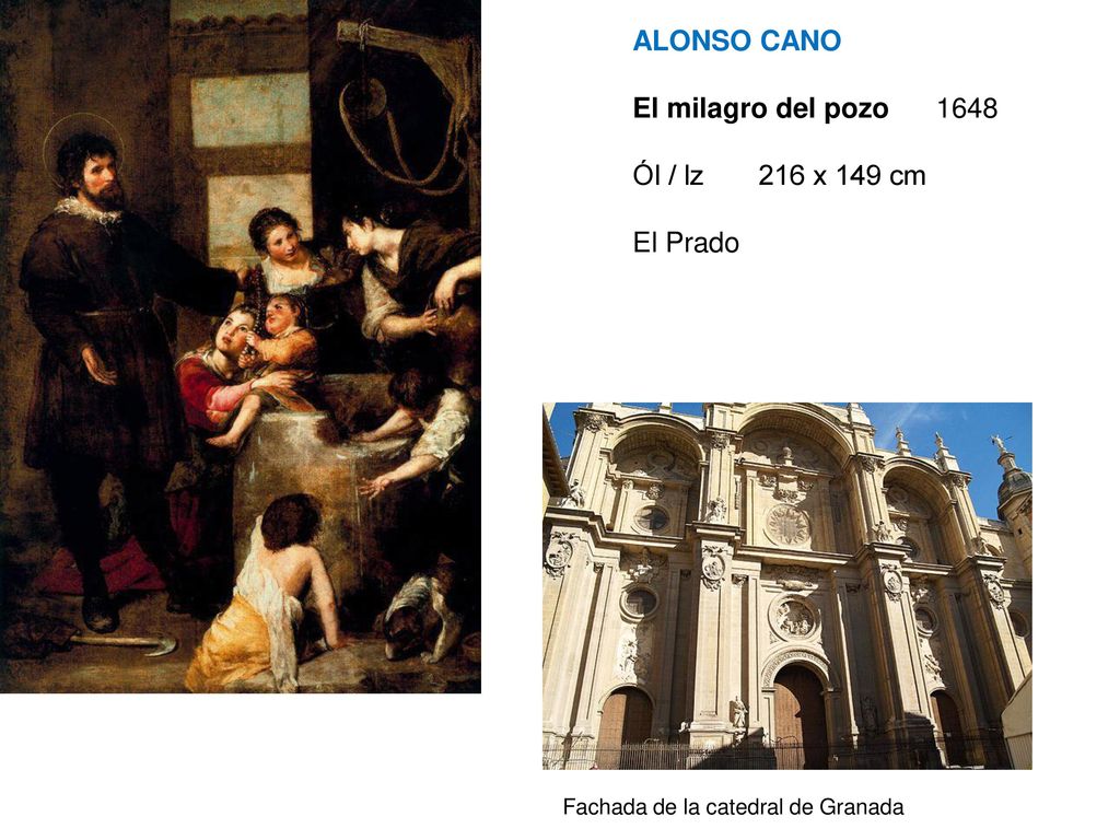 ALONSO CANO El milagro del pozo 1648 Ól / lz 216 x 149 cm El Prado