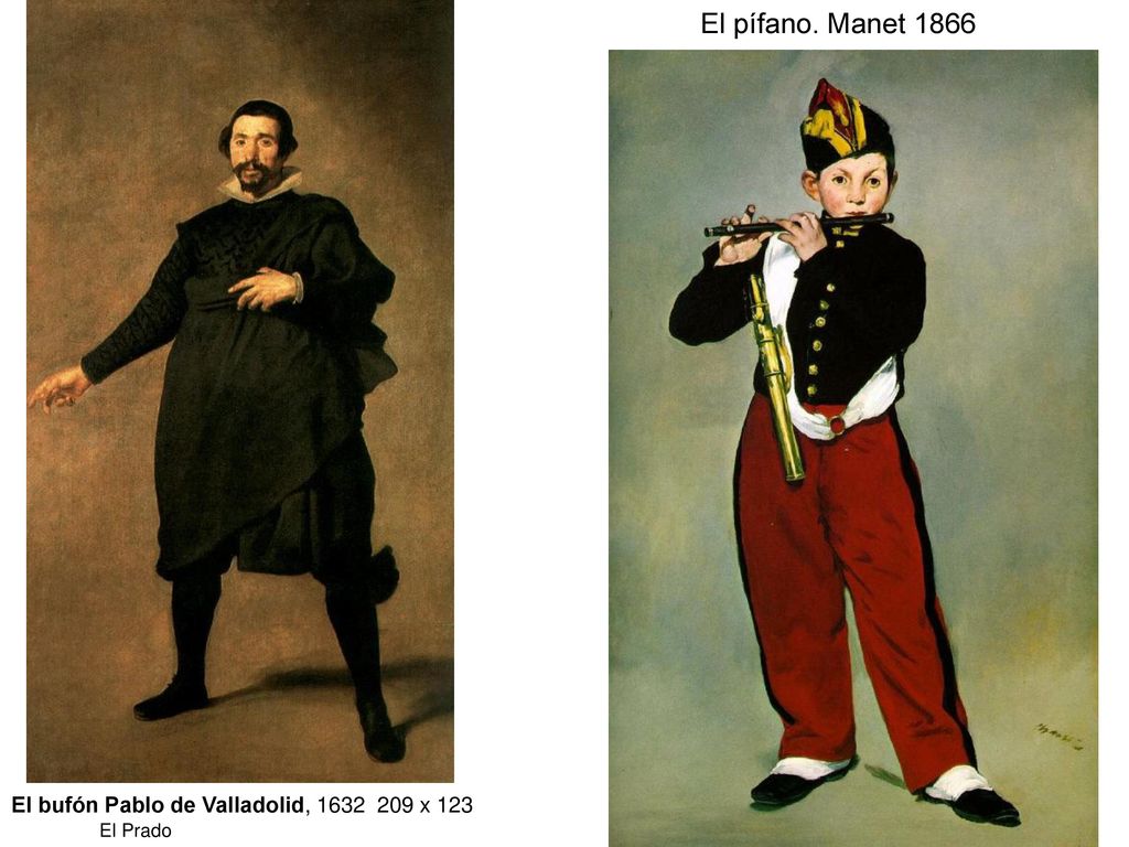 El pífano. Manet 1866 El bufón Pablo de Valladolid, x 123