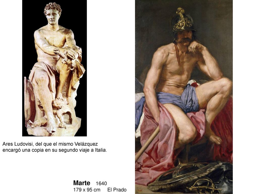 Ares Ludovisi, del que el mismo Velázquez encargó una copia en su segundo viaje a Italia.