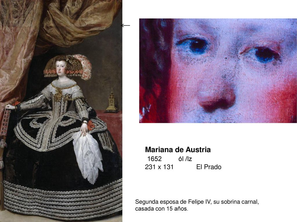 Mariana de Austria 1652 ól /lz 231 x 131 El Prado