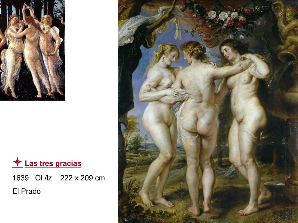  Las tres gracias Ól /lz 222 x 209 cm El Prado