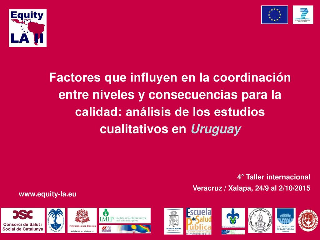 Factores que influyen en la coordinación entre niveles y consecuencias para la calidad: análisis de los estudios cualitativos en Uruguay