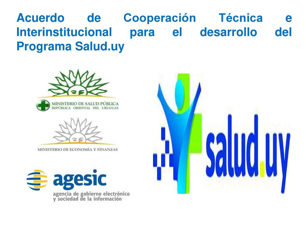 Acuerdo de Cooperación Técnica e Interinstitucional para el desarrollo del Programa Salud.uy