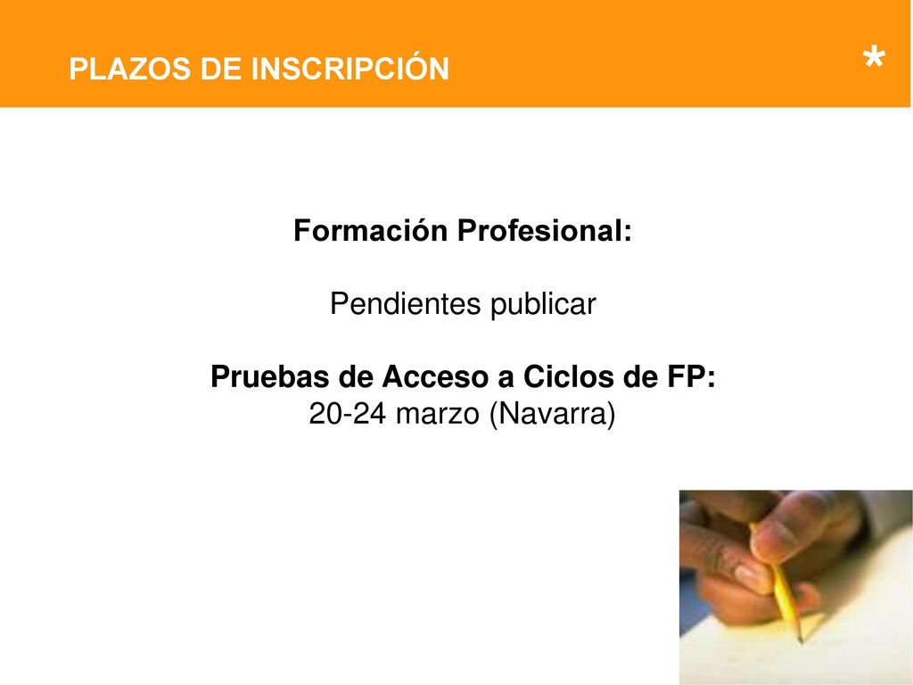 Formación Profesional: Pruebas de Acceso a Ciclos de FP: