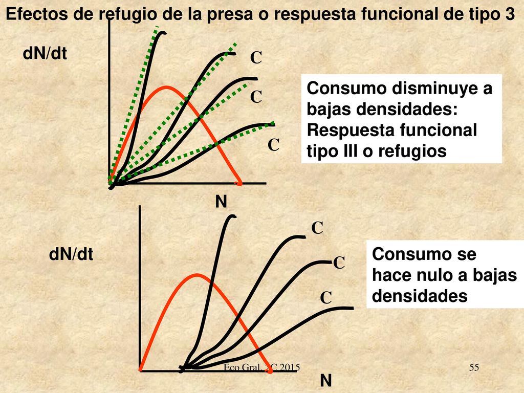 Efectos de refugio de la presa o respuesta funcional de tipo 3