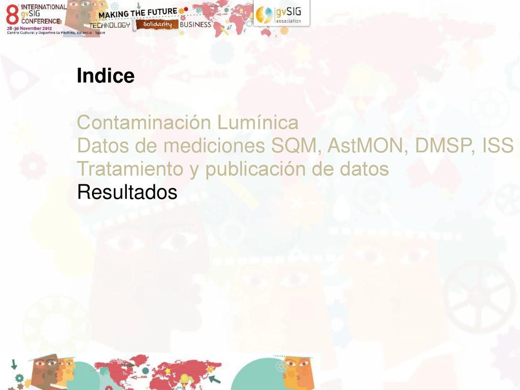 Indice Contaminación Lumínica. Datos de mediciones SQM, AstMON, DMSP, ISS. Tratamiento y publicación de datos.