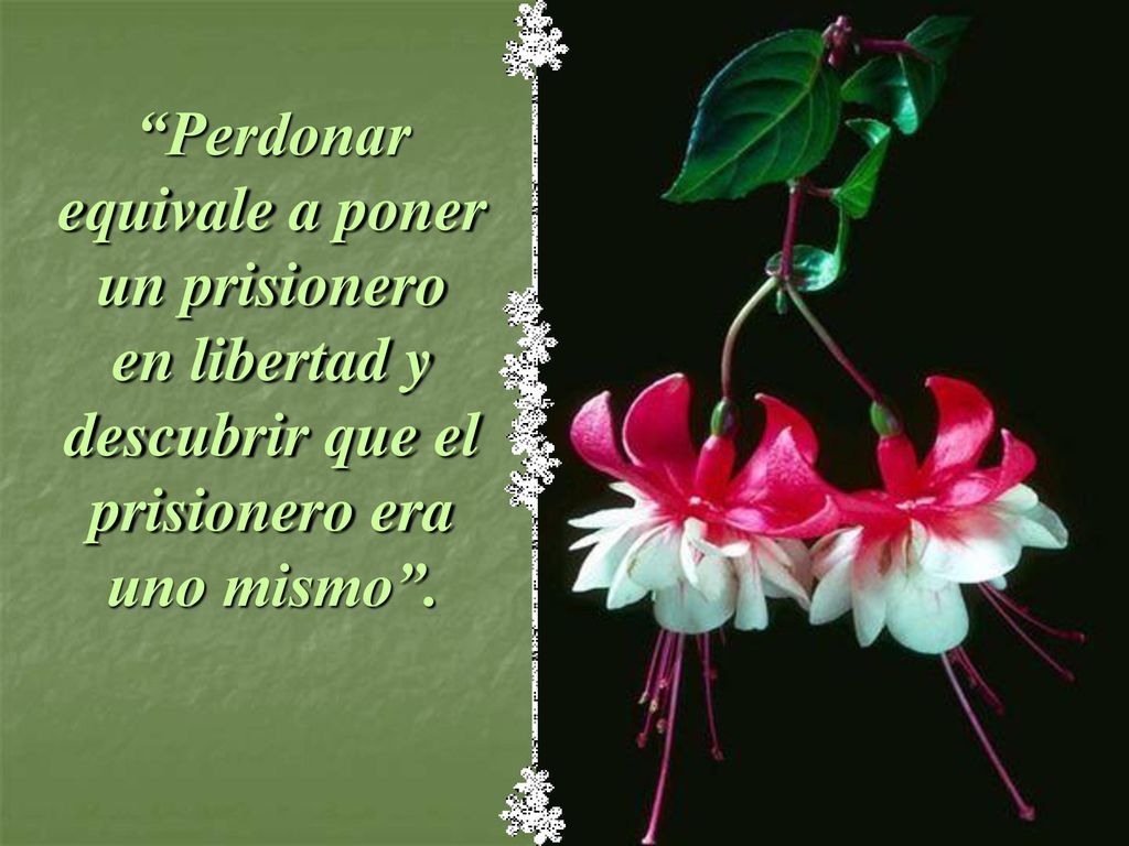 Perdonar equivale a poner un prisionero en libertad y descubrir que el prisionero era uno mismo .
