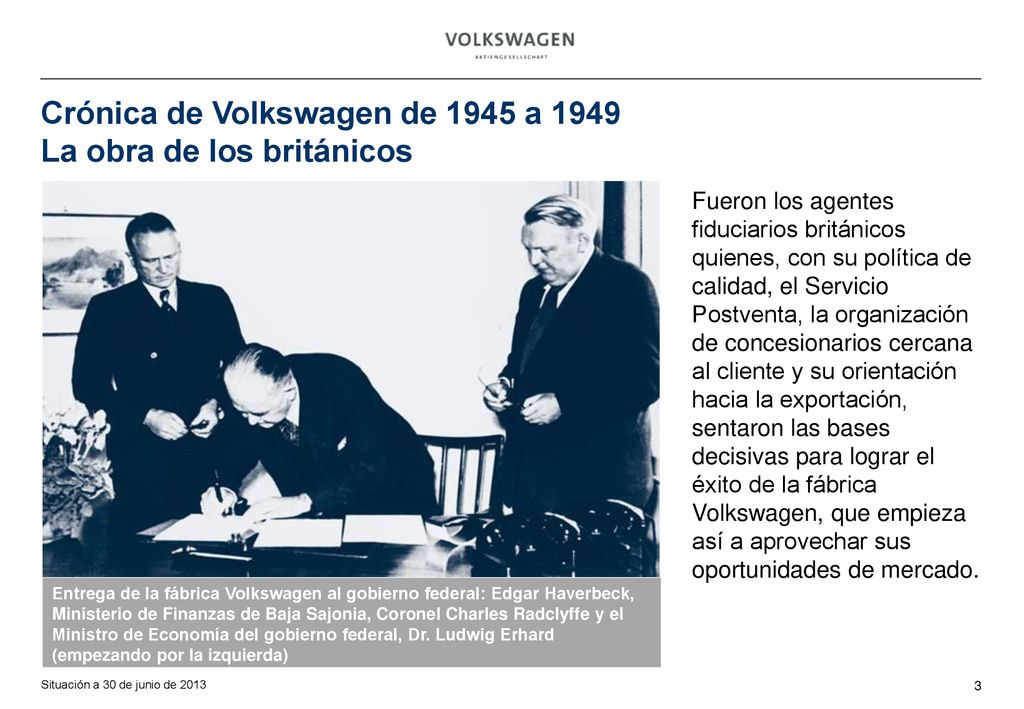Crónica de Volkswagen de 1945 a 1949 La obra de los británicos
