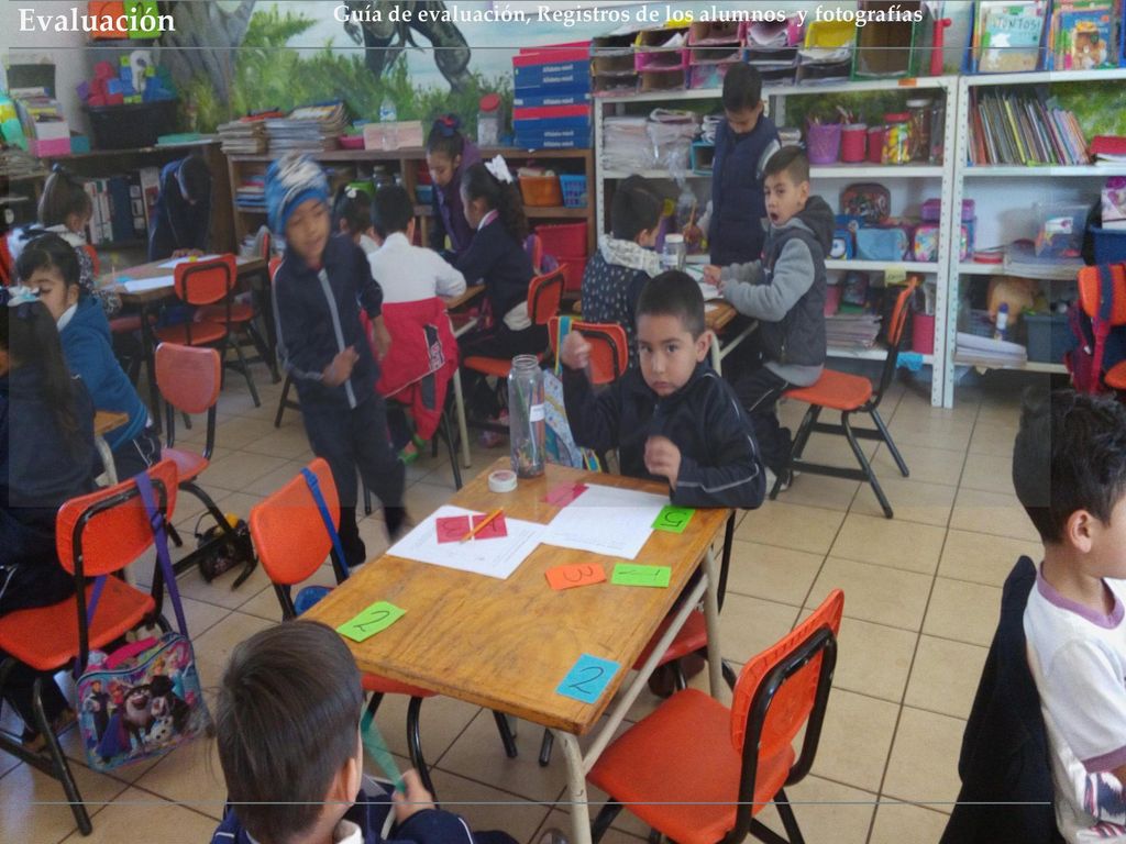 Evaluación Guía de evaluación, Registros de los alumnos y fotografías