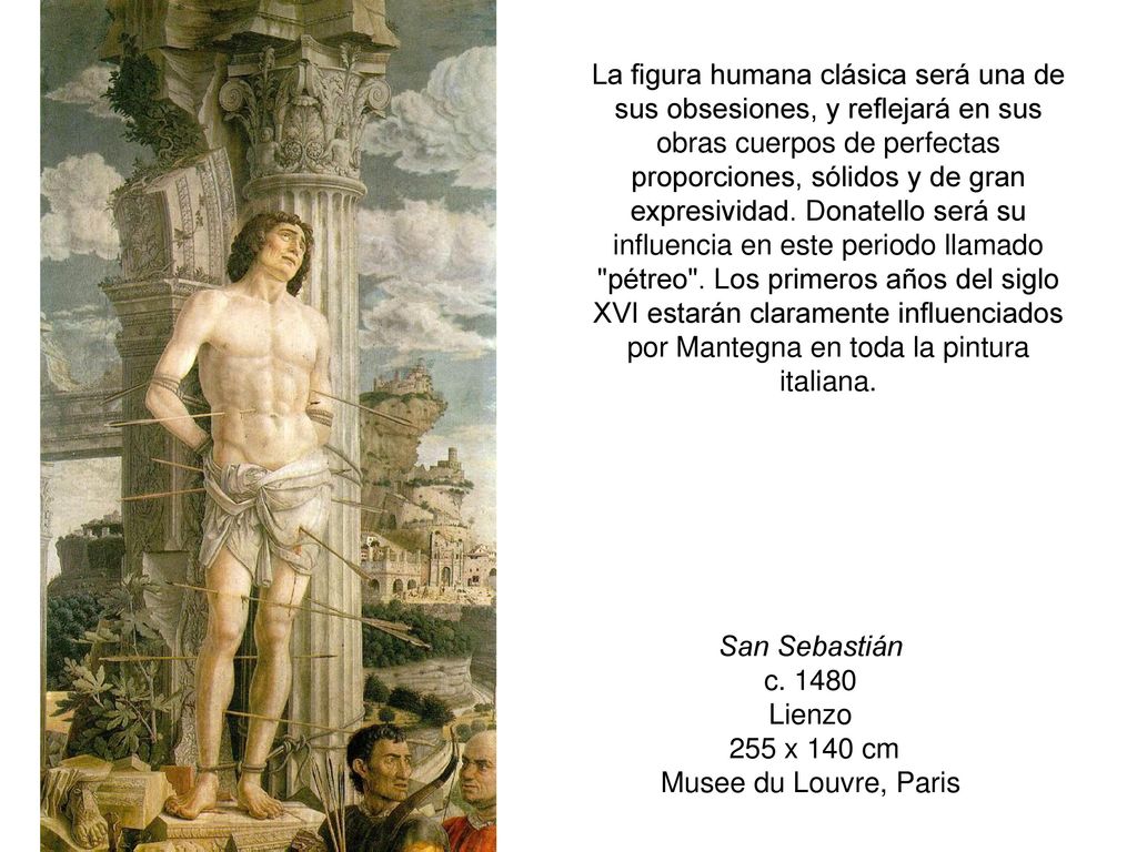 San Sebastián c Lienzo 255 x 140 cm Musee du Louvre, Paris