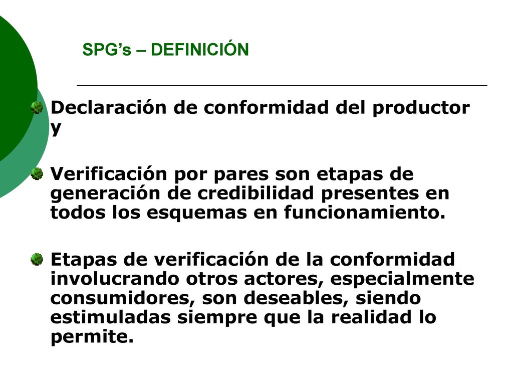 Declaración de conformidad del productor y