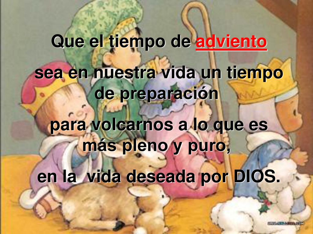 Que el tiempo de adviento sea en nuestra vida un tiempo de preparación