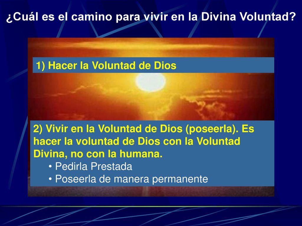 ¿Cuál es el camino para vivir en la Divina Voluntad
