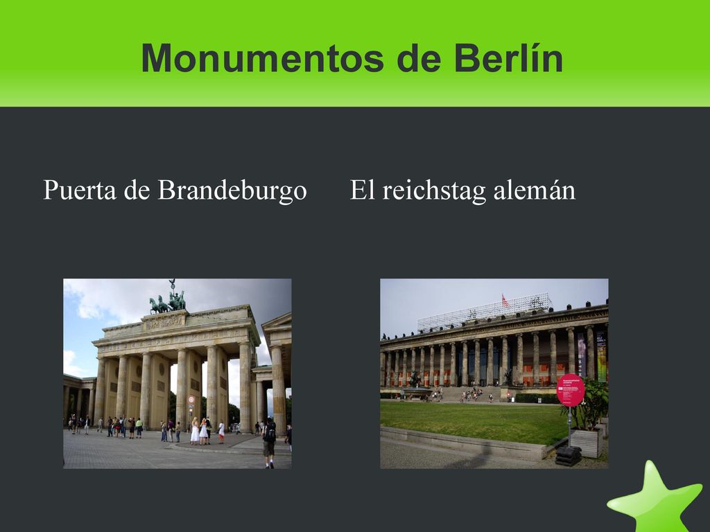 Monumentos de Berlín Puerta de Brandeburgo El reichstag alemán
