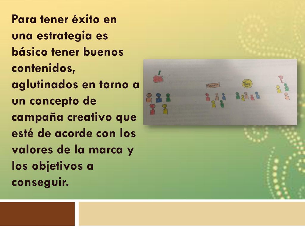 Para tener éxito en una estrategia es básico tener buenos contenidos, aglutinados en torno a un concepto de campaña creativo que esté de acorde con los valores de la marca y los objetivos a conseguir.