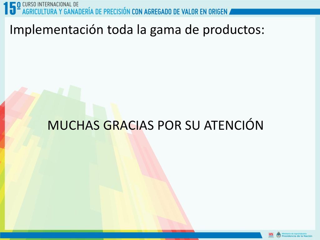 Implementación toda la gama de productos: