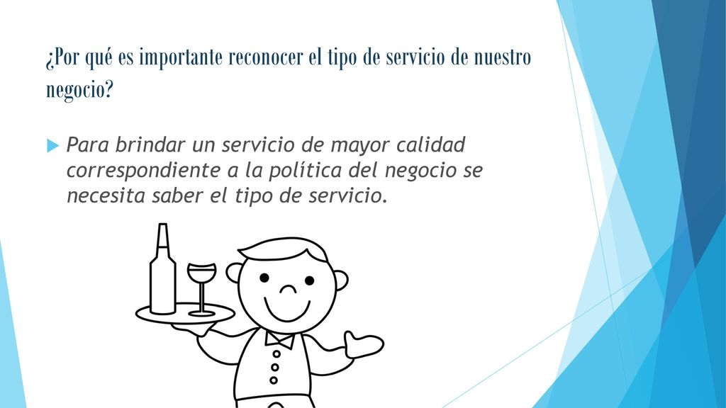 ¿Por qué es importante reconocer el tipo de servicio de nuestro negocio